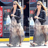 Alessandra Ambrosio Sheer Maxi Dress