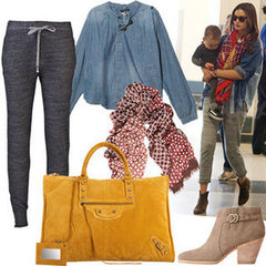 Miranda Kerr Wears Phillip Lim Sweatpants Miranda Kerr Wears Phillip Lim Sweatpants