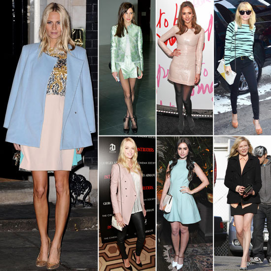 Celebrities Wearing Pastels Spring 2012 Celebrities Wearing Pastels Spring 2012