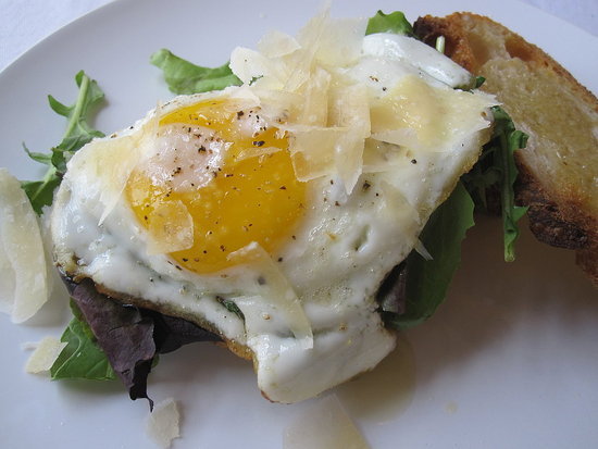 Open-Faced Egg Sandwich