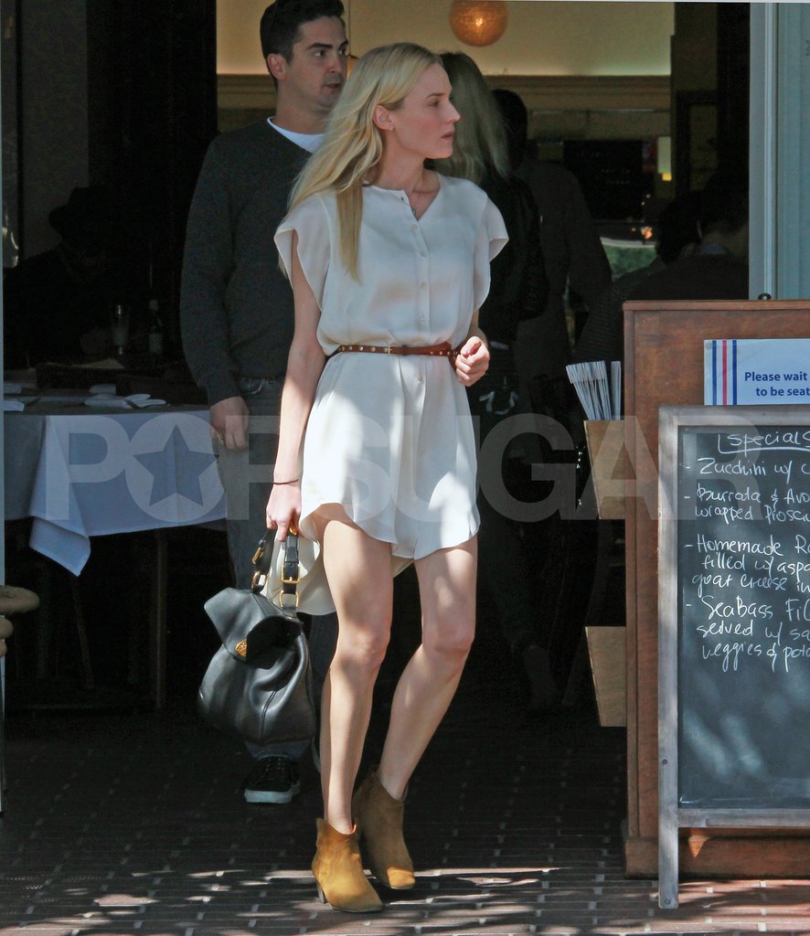 Diane Kruger went to lunch with a guy friend. Diane Kruger went to lunch with a guy friend.