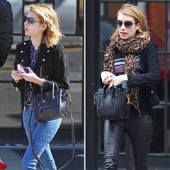 Emma Roberts Black Mini Celine Bag