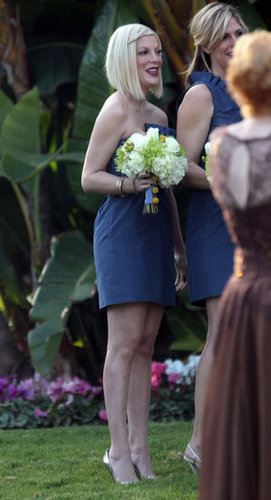 Tori Spelling was honored as a bridesmaid on her friend's big day, which took place in Beverly Hills in January 2011.
Tori Spelling was honored as a bridesmaid on her friend's big day, which took place in Beverly Hills in January 2011.