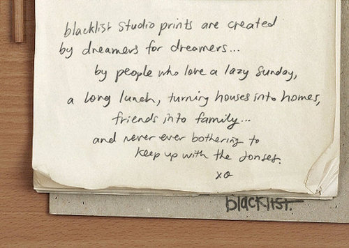 About Blacklist Prints