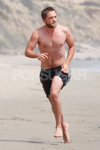 Shirtless Robert Pattinson Plays on the Beach — See Over 100 Pictures! Shirtless Robert Pattinson Plays on the Beach — See Over 100 Pictures!