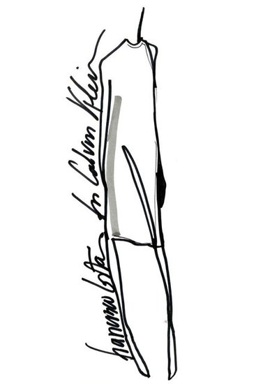 A sketch from Francisco Costa's Calvin Klein capsule collection for Macy's.
A sketch from Francisco Costa's Calvin Klein capsule collection for Macy's.