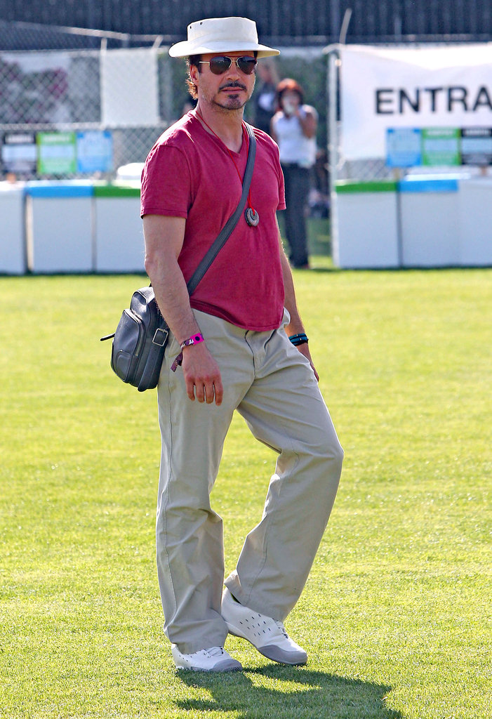 Robert Downey Jr. brought all his gear to Coachella in 2011.
Robert Downey Jr. brought all his gear to Coachella in 2011.