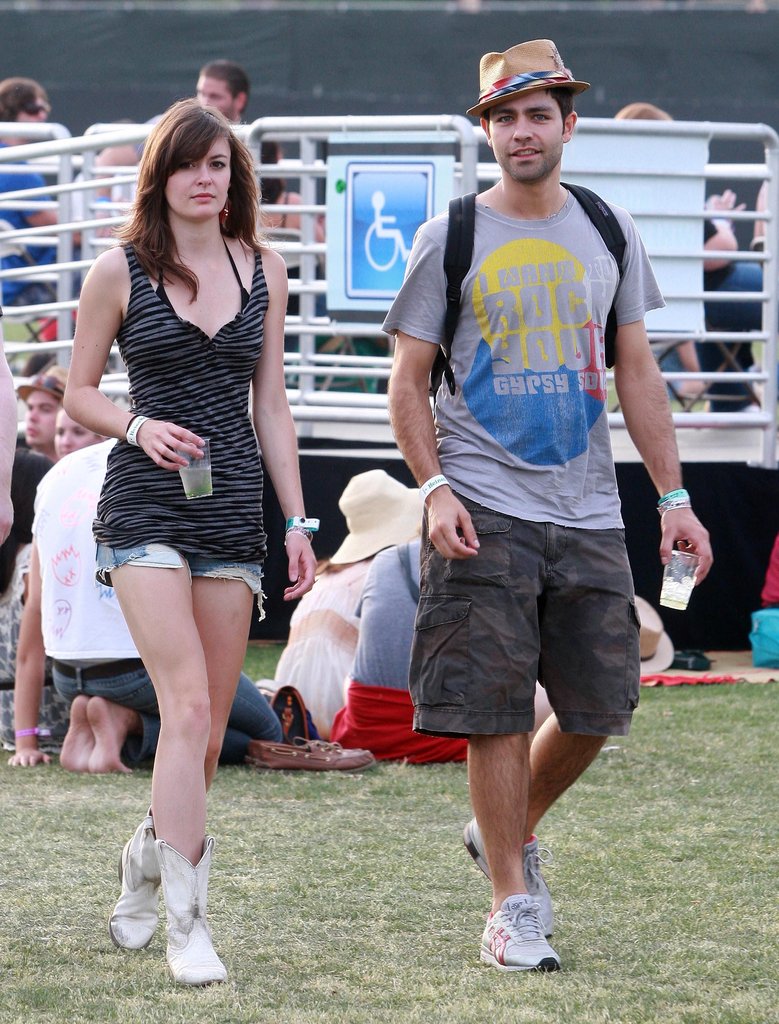 Adrian Grenier met up with a female friend in 2010.
Adrian Grenier met up with a female friend in 2010.