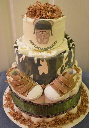Camo Diaper Cake Camo Diaper Cake