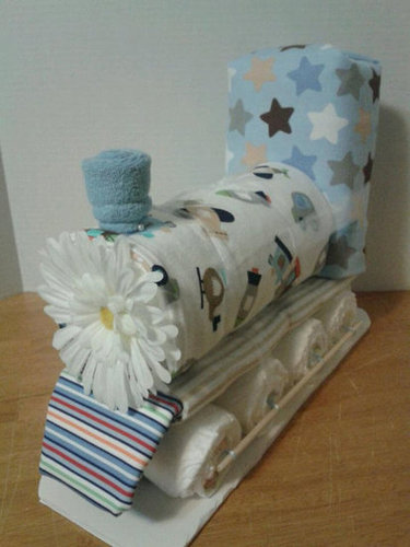 Train Diaper Cake Train Diaper Cake