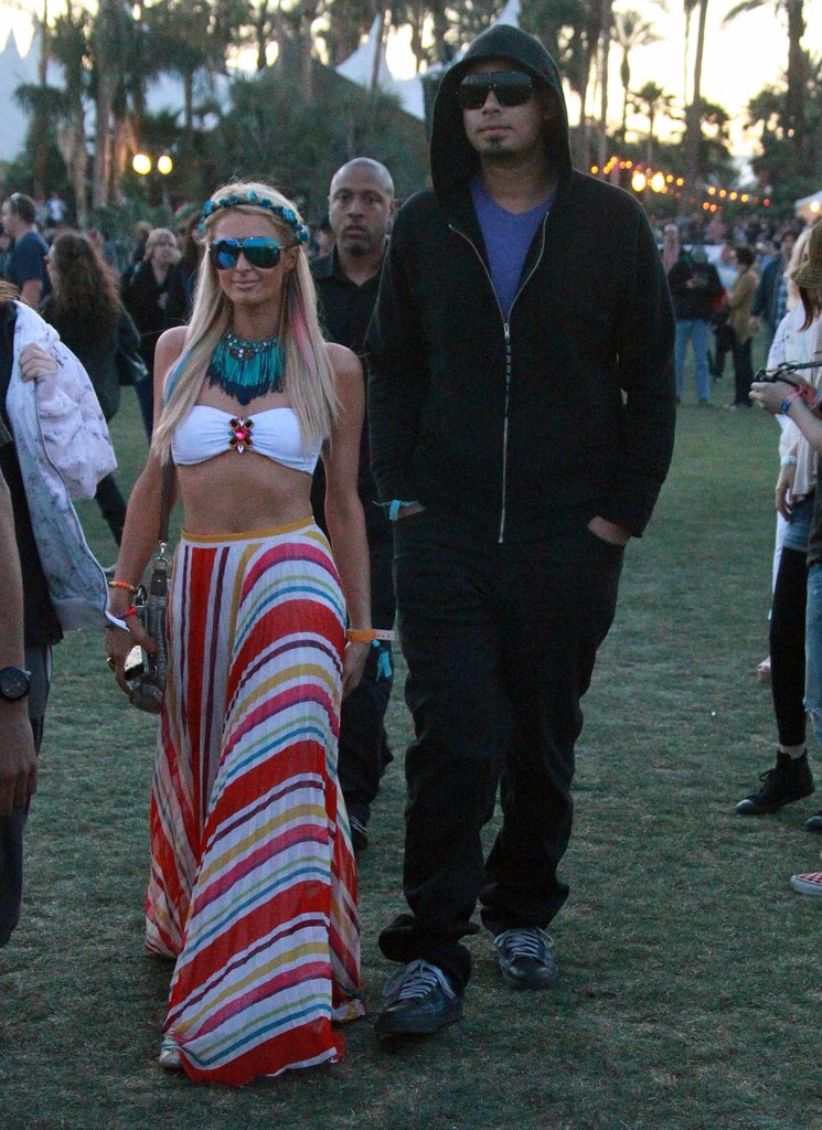 Paris Hilton and her boyfriend, DJ Afrojack, hung out at Coachella on Saturday before partying at Neon Carnival late into the night.
Paris Hilton and her boyfriend, DJ Afrojack, hung out at Coachella on Saturday before partying at Neon Carnival late into the night.