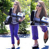 Jessica Alba Purple Jeans