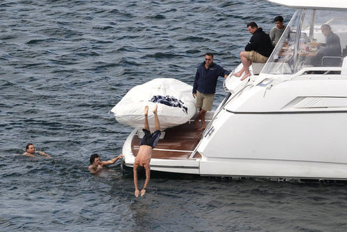 One Direction Celebrates SNL Success With a Shirtless Swim One Direction Celebrates SNL Success With a Shirtless Swim