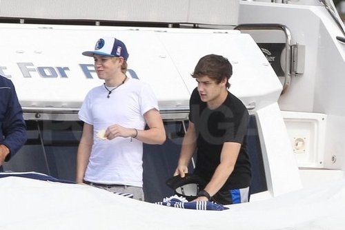 One Direction Celebrates SNL Success With a Shirtless Swim One Direction Celebrates SNL Success With a Shirtless Swim