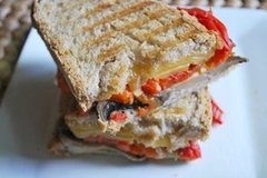 Roasted Red Pepper, Portabella and Smoked Gouda Grilled Cheese Roasted Red Pepper, Portabella and Smoked Gouda Grilled Cheese