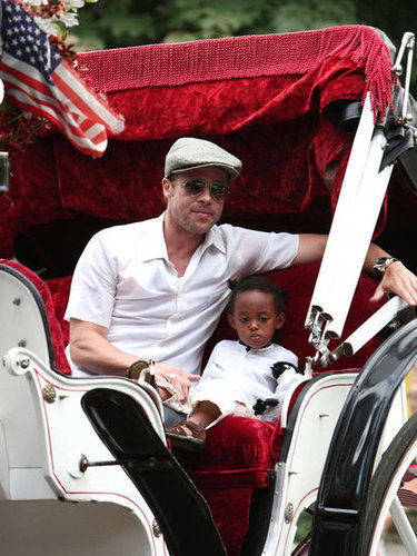 Brad Pitt took a ride around NYC with Zahara in August 2007.
Brad Pitt took a ride around NYC with Zahara in August 2007.