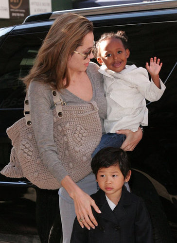 Angelina Jolie had Maddox and Zaraha close during a September 2007 visit to NYC.
Angelina Jolie had Maddox and Zaraha close during a September 2007 visit to NYC.