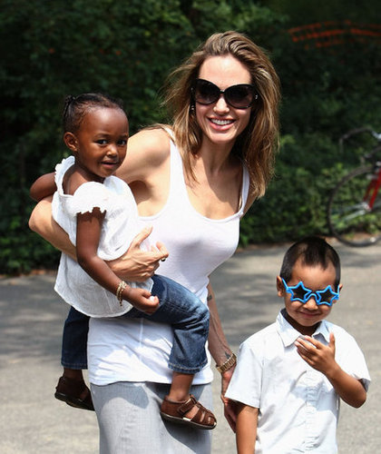 Angelina Jolie walked through Central Park with Zahara and Maddox during a stay in New York City in August 2007.
Angelina Jolie walked through Central Park with Zahara and Maddox during a stay in New York City in August 2007.