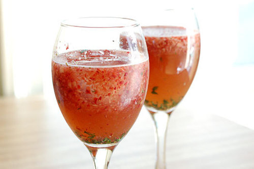 Strawberry Balsamic Basil Spritzer Strawberry Balsamic Basil Spritzer