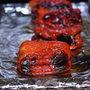 How to Roast Red Peppers