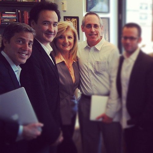 Arianna Huffington got an office visit from actor John Cusack.
Source: Instagram User HuffingtonPost
Arianna Huffington got an office visit from actor John Cusack.
Source: Instagram User HuffingtonPost