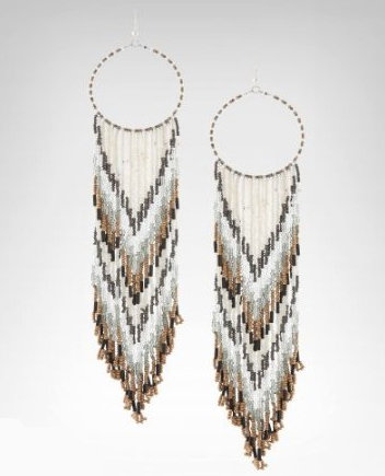 Reminiscent of a feather-decorated dream catcher, these wood and cylinder beaded hoop earrings are the perfect accessory for a playful Summer romper.
Bebe Long Seed Bead Hoop Earring ($39)
Reminiscent of a feather-decorated dream catcher, these wood and cylinder beaded hoop earrings are the perfect accessory for a playful Summer romper.
Bebe Long Seed Bead Hoop Earring ($39)