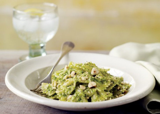 Bow Tie Pasta With Broccoli Pesto Bow Tie Pasta With Broccoli Pesto