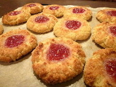 Coconut & Almond Thumbprint Cookies