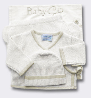 Baby CZ Tipped Cashmere Layette Baby CZ Tipped Cashmere Layette