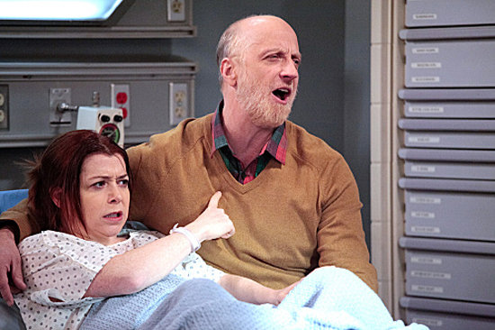 Alyson Hannigan as Lily and Chris Elliott as Mickey on How I Met Your Mother.
Photo courtesy of CBS
Alyson Hannigan as Lily and Chris Elliott as Mickey on How I Met Your Mother.
Photo courtesy of CBS