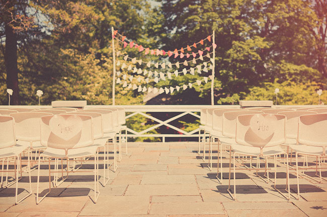 Delve into the popular ombré trend with layers of colored bunting in a variety of shades — simple, festive, and totally original.
Photo by Sweet Little Photographs via Green Wedding Shoes
Delve into the popular ombré trend with layers of colored bunting in a variety of shades — simple, festive, and totally original.
Photo by Sweet Little Photographs via Green Wedding Shoes