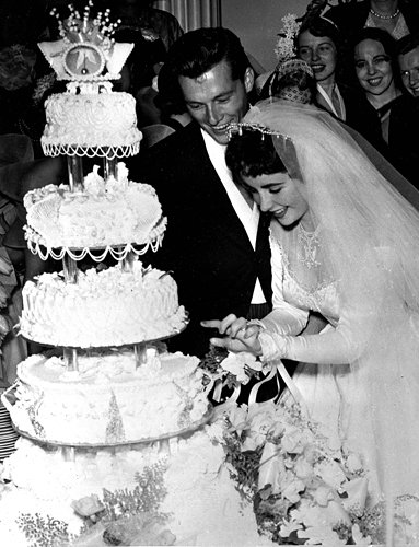 Conrad Hilton Jr. and Elizabeth Taylor