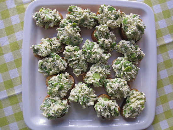 Fava Bean Crostini
