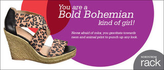 I just took the Nordstrom Rack Spring Style quiz, I'm an Bold Bohemian kind of girl! 