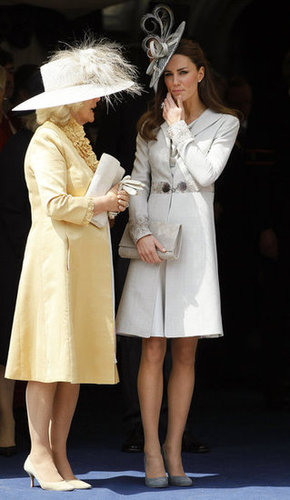 The Duchess of Cambridge watched the procession at the Order of the Garter Service at St. George's Chapel in June 2011.
The Duchess of Cambridge watched the procession at the Order of the Garter Service at St. George's Chapel in June 2011.