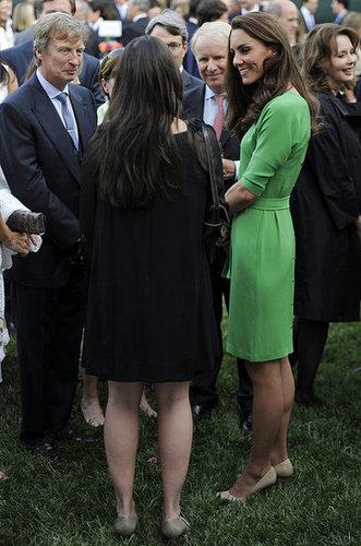 A side angle of her favorite green Diane von Furstenberg sheath.
A side angle of her favorite green Diane von Furstenberg sheath.