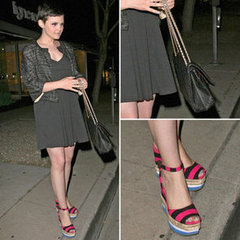 Ginnifer Goodwin Striped Espadrilles Ginnifer Goodwin Striped Espadrilles