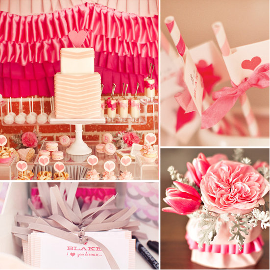 A Pink Ruffles and Ribbon Shower A Pink Ruffles and Ribbon Shower