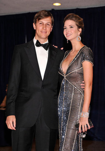 Ivanka Trump and her husband posed together at the event.
Ivanka Trump and her husband posed together at the event.