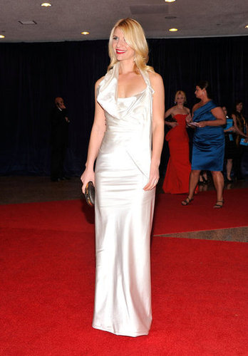 Claire Danes lit up the carpet at the White House Correspondant's Dinner.
Claire Danes lit up the carpet at the White House Correspondant's Dinner.