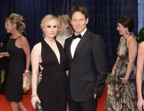 Anna Paquin and Stephen Moyer, who are soon-to-be parents, posed together at the White House Correspondant's Dinner.
Anna Paquin and Stephen Moyer, who are soon-to-be parents, posed together at the White House Correspondant's Dinner.