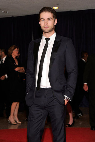 Chace Crawford wore a black tie to the event.
Chace Crawford wore a black tie to the event.