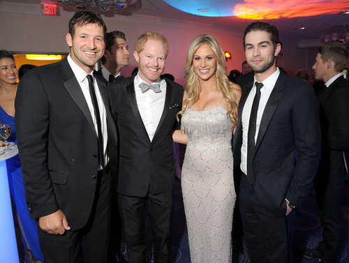 Tony Romo, Chace Crawford, Jesse Tyler Ferguson and Candice Crawford posed together.
Tony Romo, Chace Crawford, Jesse Tyler Ferguson and Candice Crawford posed together.