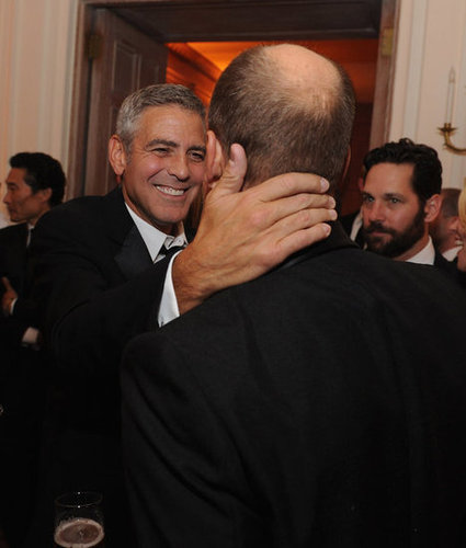 George Clooney was all smiles as he hung out at the White House Correspondant's Dinner.
George Clooney was all smiles as he hung out at the White House Correspondant's Dinner.