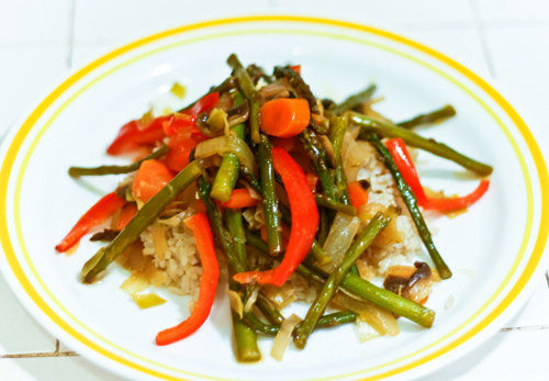 Sweet and Spicy Orange-Glazed Veggies