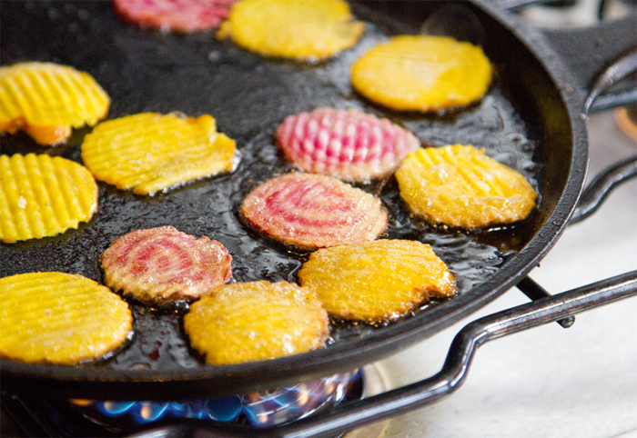 Beet Chips in the Making