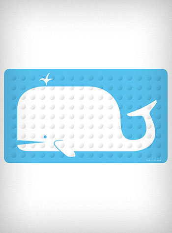 Nautical Whale Bath Mat Nautical Whale Bath Mat