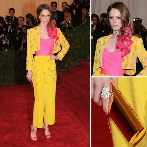 Pictures of Coco Rocha in Vintage Givenchy from Elizabeth Taylor on the Red Carpet at the 2012 Met Costume Institue Gala