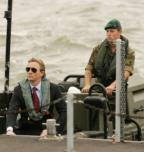 Daniel Craig was revealed as the newest James Bond with a boat arrival in October 2005.
Daniel Craig was revealed as the newest James Bond with a boat arrival in October 2005.