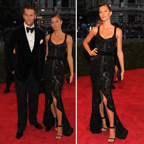 Pictures of Gisele Bundchen in Givenchy Dress on the Red Carpet at the 2012 Met Costume Institue Gala